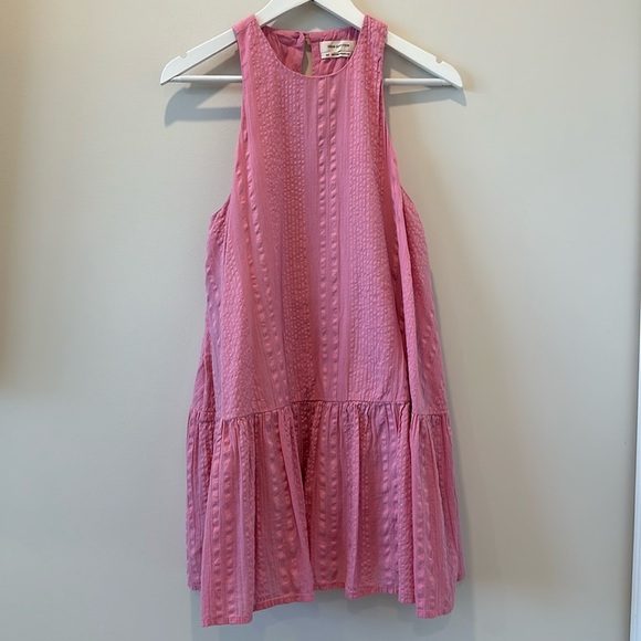 Urban Outfitters Bubblegum Barbie Pink Maisy High Neck Sleeveless Frock Dress S - Picture 3 of 10